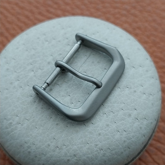 18mm Bead Blasted Stainless Steel Non-Reflective Field Watch Band Buckle