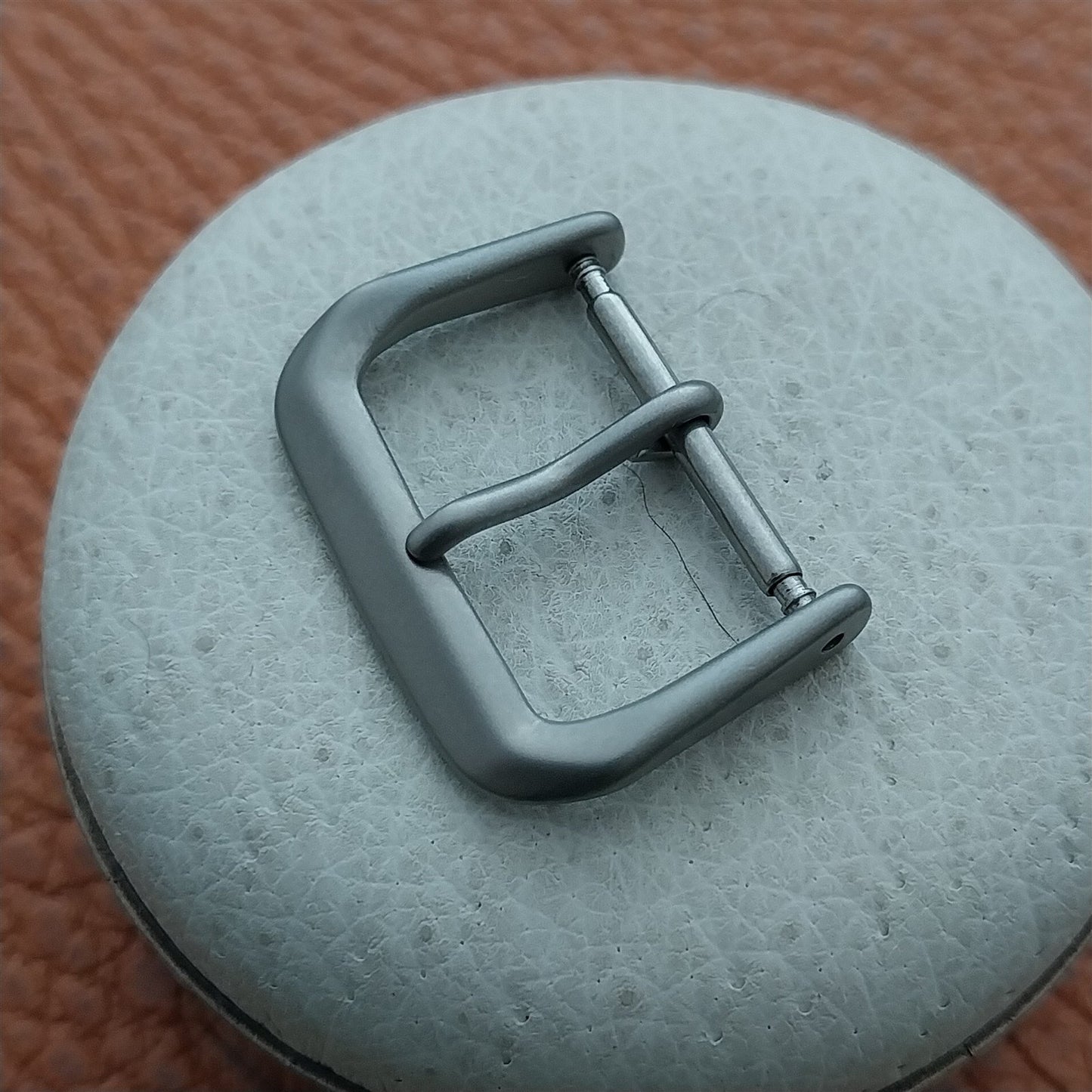 18mm Bead Blasted Stainless Steel Non-Reflective Field Watch Band Buckle