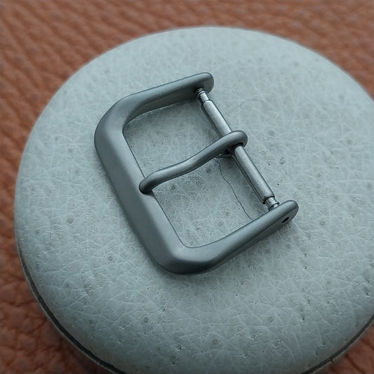 18mm Bead Blasted Stainless Steel Non-Reflective Field Watch Band Buckle