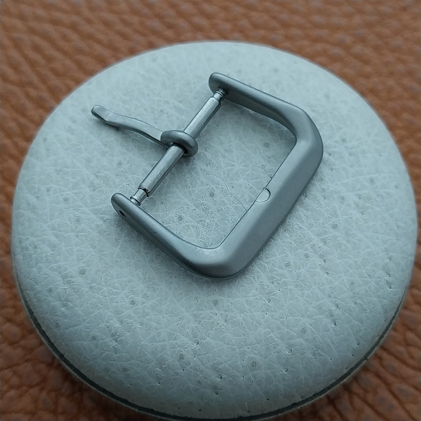 18mm Bead Blasted Stainless Steel Non-Reflective Field Watch Band Buckle