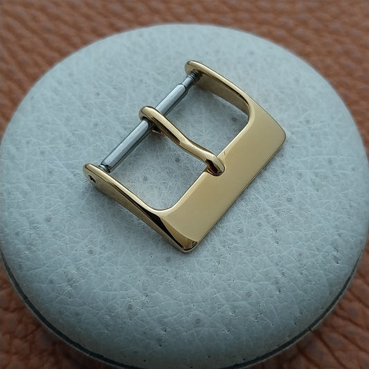 16mm Yellow Gold-Plate Watch Strap Buckle