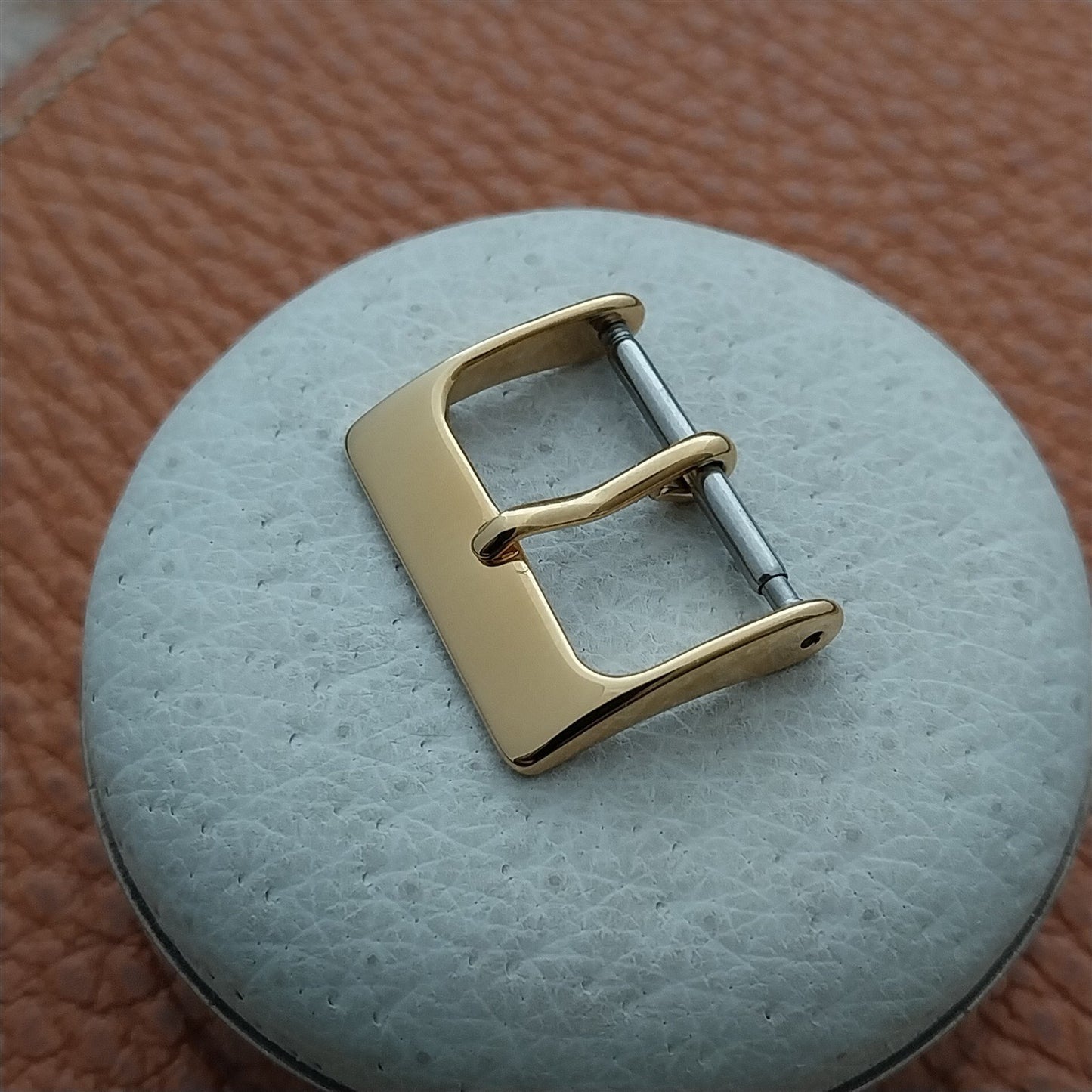 16mm Yellow Gold-Plate Watch Strap Buckle