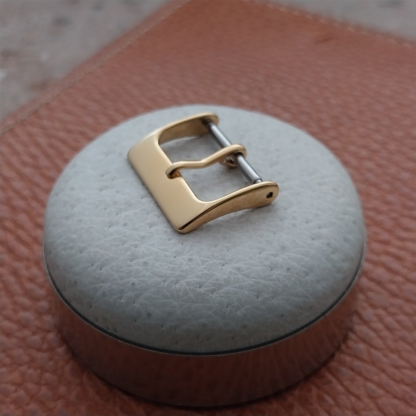 16mm Yellow Gold-Plate Watch Strap Buckle
