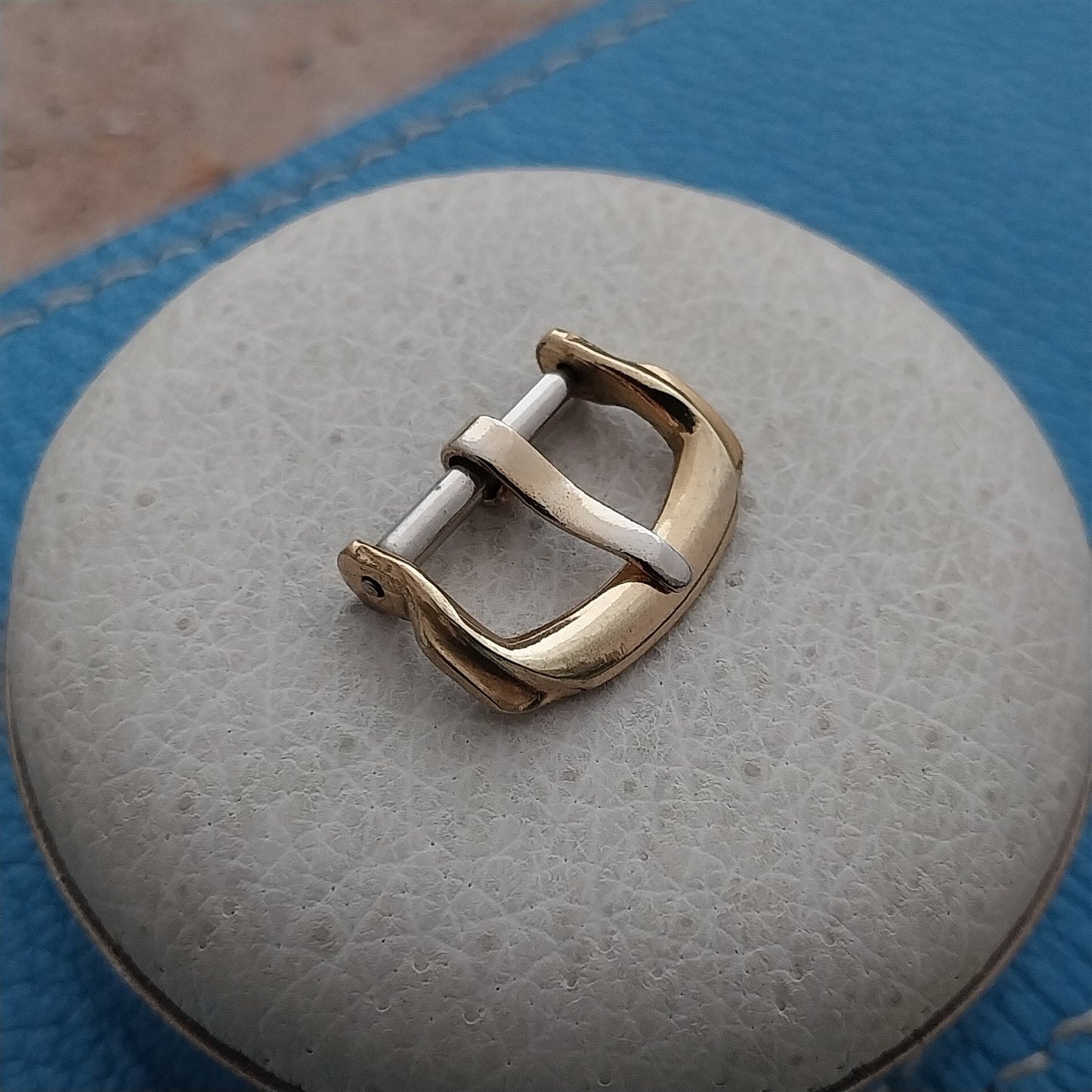 13mm Gold-Tone Art Deco 1950s Vintage Watch Strap Buckle