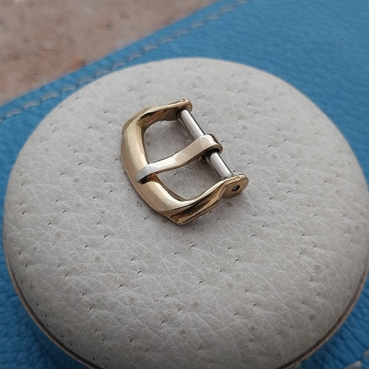 13mm Gold-Tone Art Deco 1950s Vintage Watch Strap Buckle