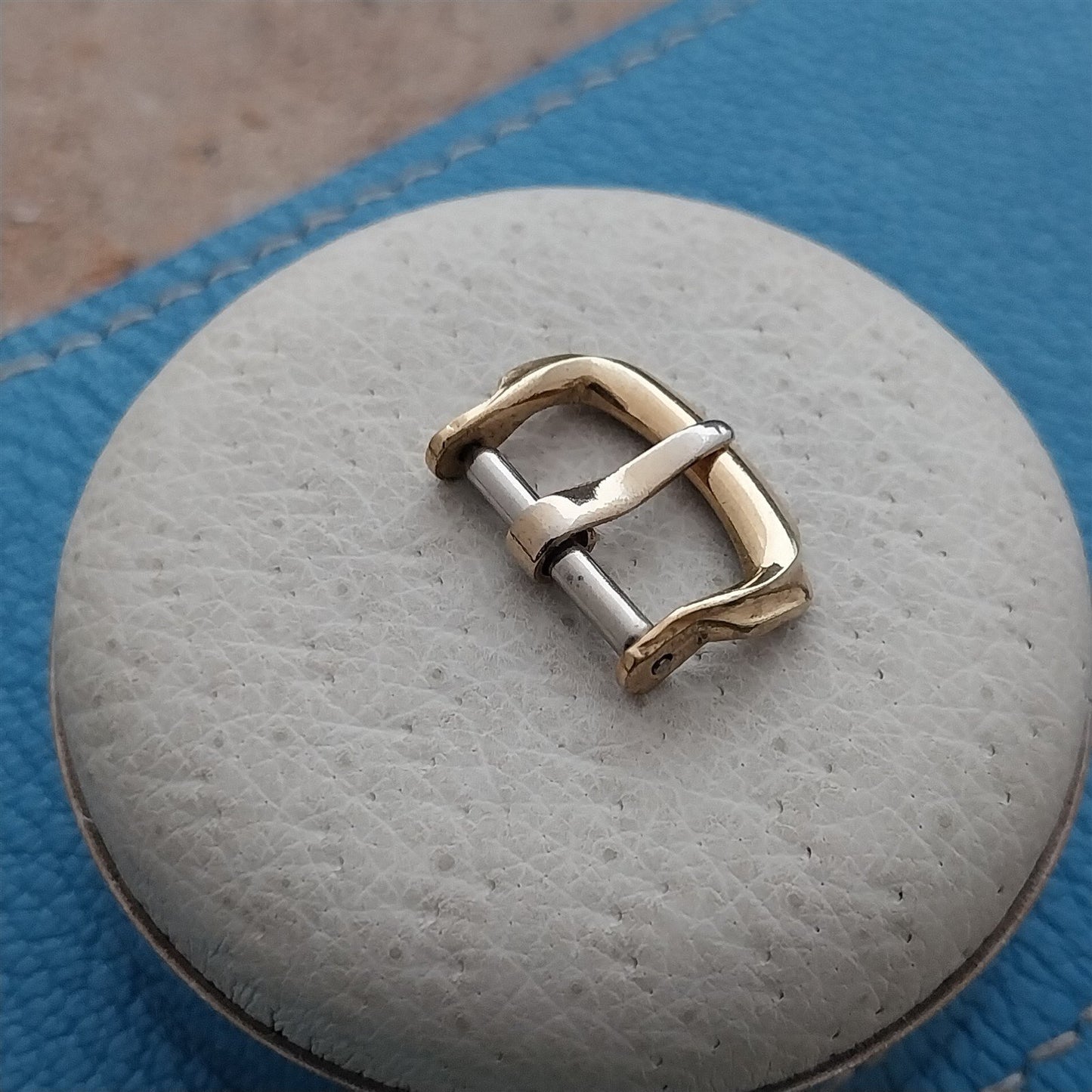 13mm Gold-Tone Art Deco 1950s Vintage Watch Strap Buckle