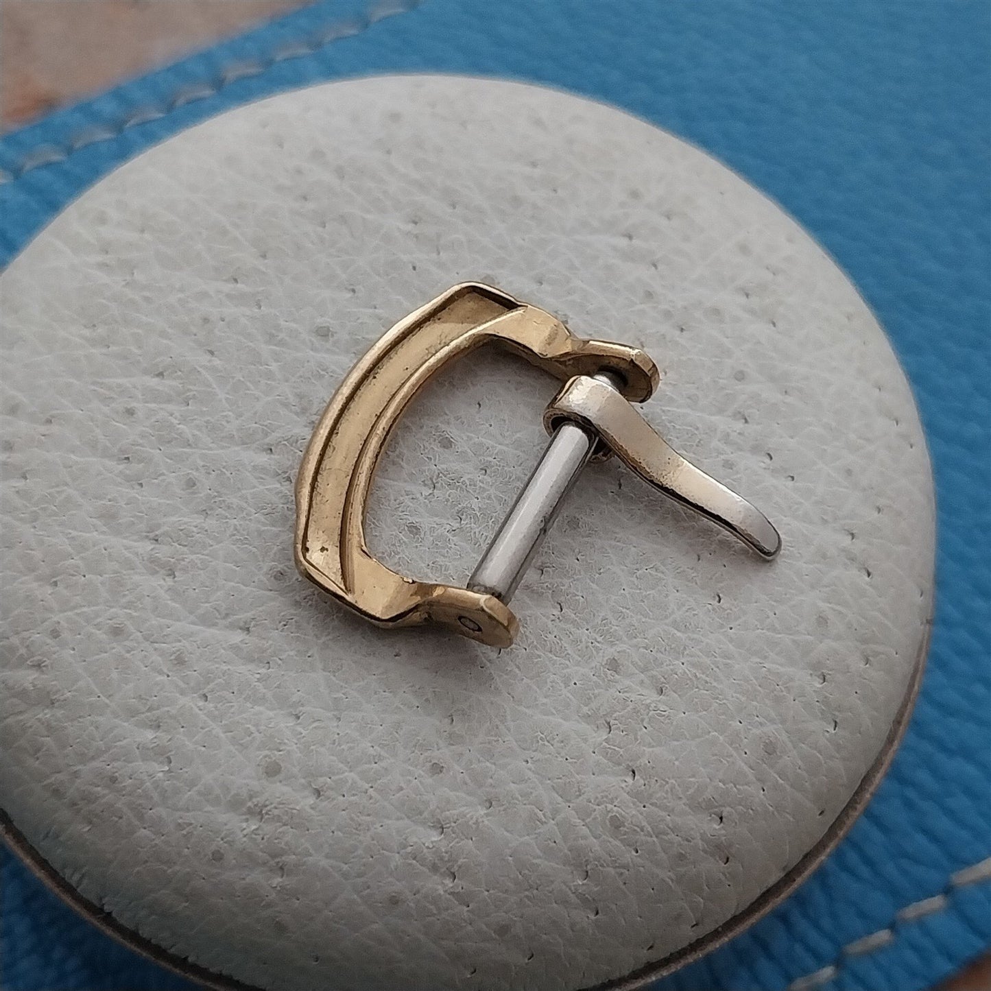 13mm Gold-Tone Art Deco 1950s Vintage Watch Strap Buckle