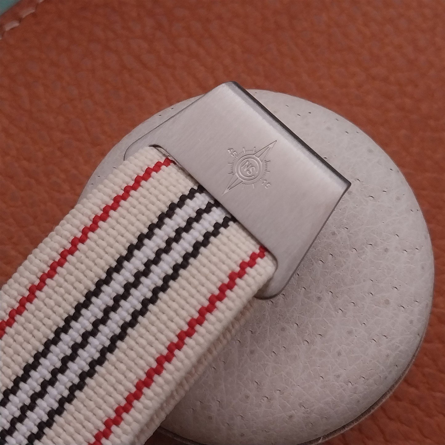22mm Marine Nationale MN Parachute Elastic Striped Watch Strap