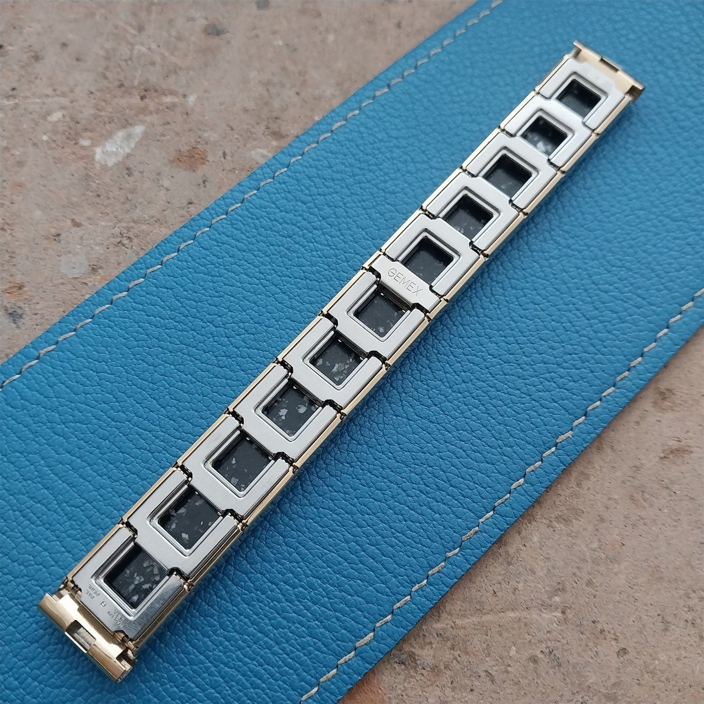 Vintage 5/8" Gold-Fill Gemex Monte Carlo Unused Classic 1950s NOS Watch Band