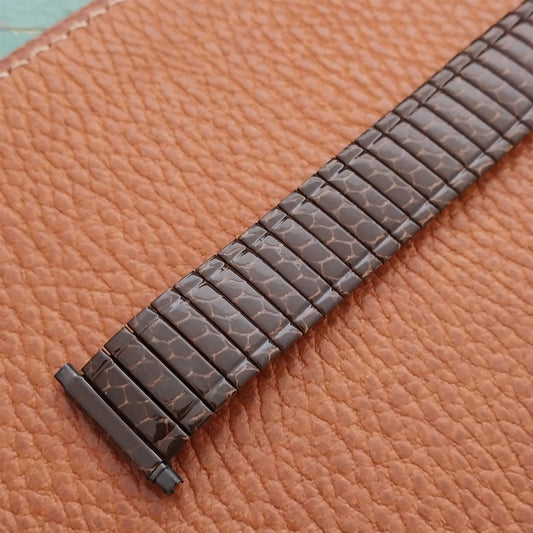 16mm 18mm 20mm Speidel Snakeskin Enameled Classic Stretch Vintage Watch Band