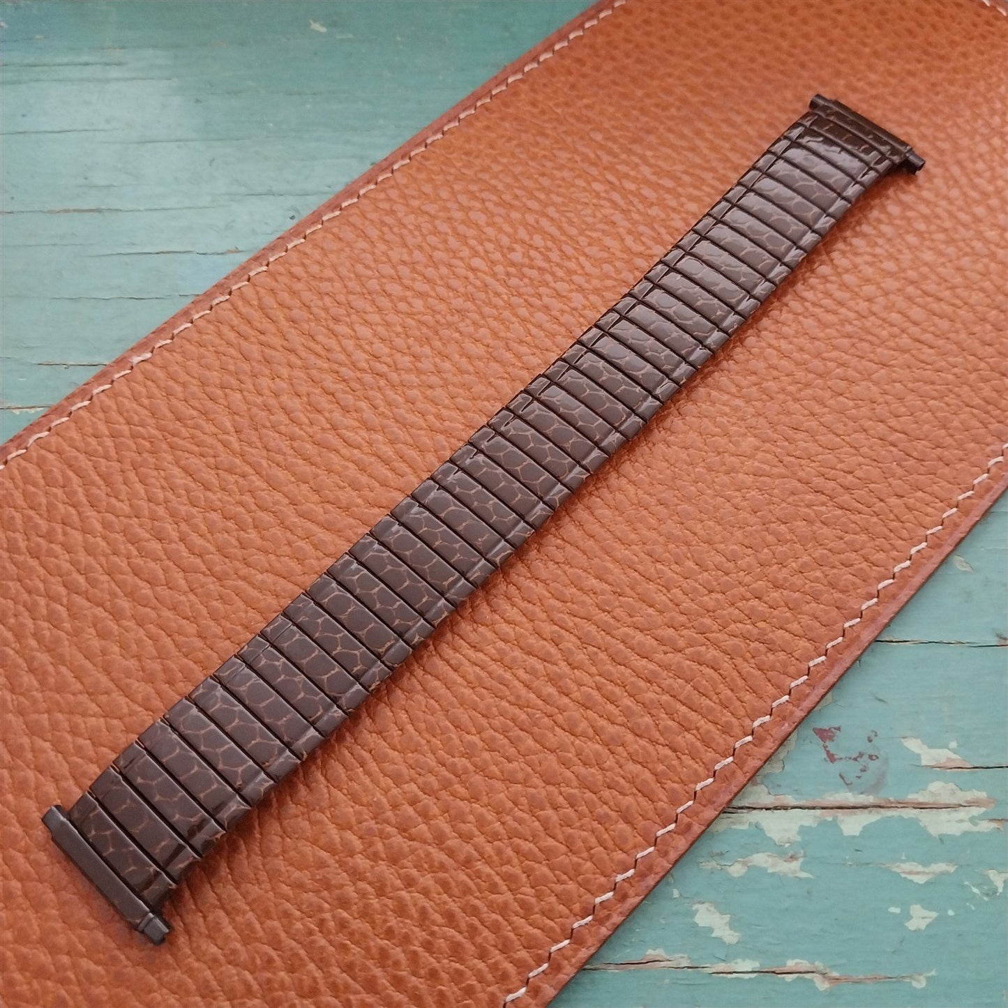 16mm 18mm 20mm Speidel Snakeskin Enameled Classic Stretch Vintage Watch Band