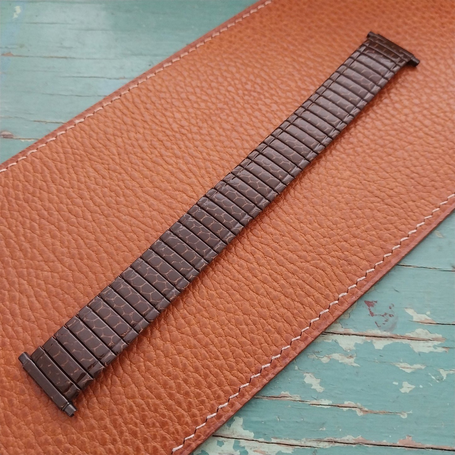 16mm 18mm 20mm Speidel Snakeskin Enameled Classic Stretch Vintage Watch Band