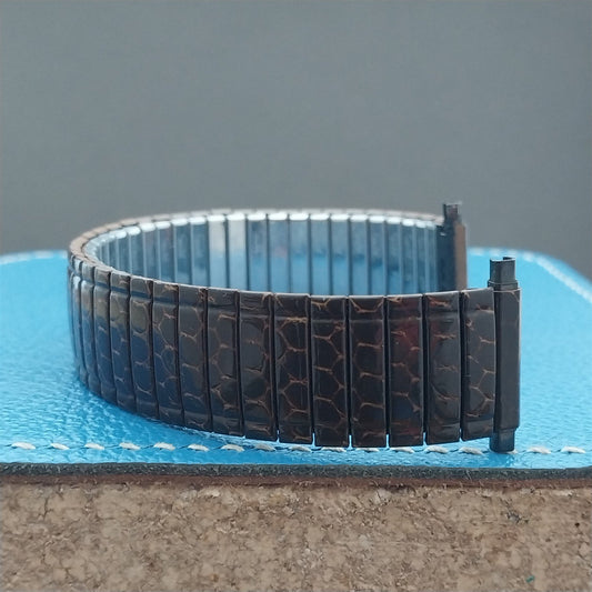 16mm 18mm 20mm Speidel Snakeskin Enameled Classic Stretch Vintage Watch Band
