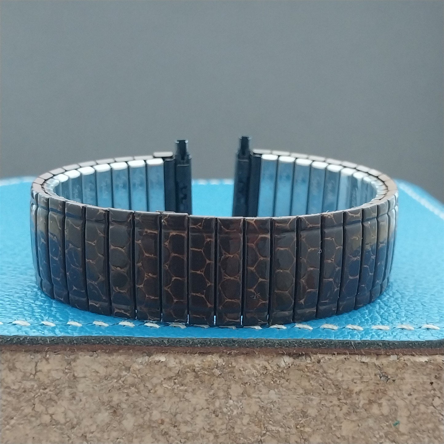 16mm 18mm 20mm Speidel Snakeskin Enameled Classic Stretch Vintage Watch Band