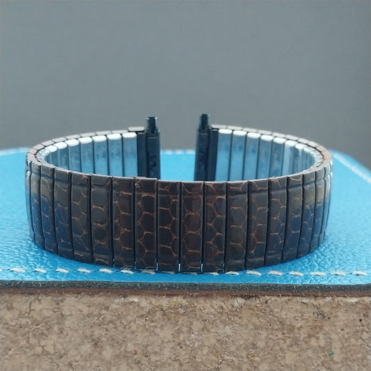 16mm 18mm 20mm Speidel Snakeskin Enameled Classic Stretch Vintage Watch Band