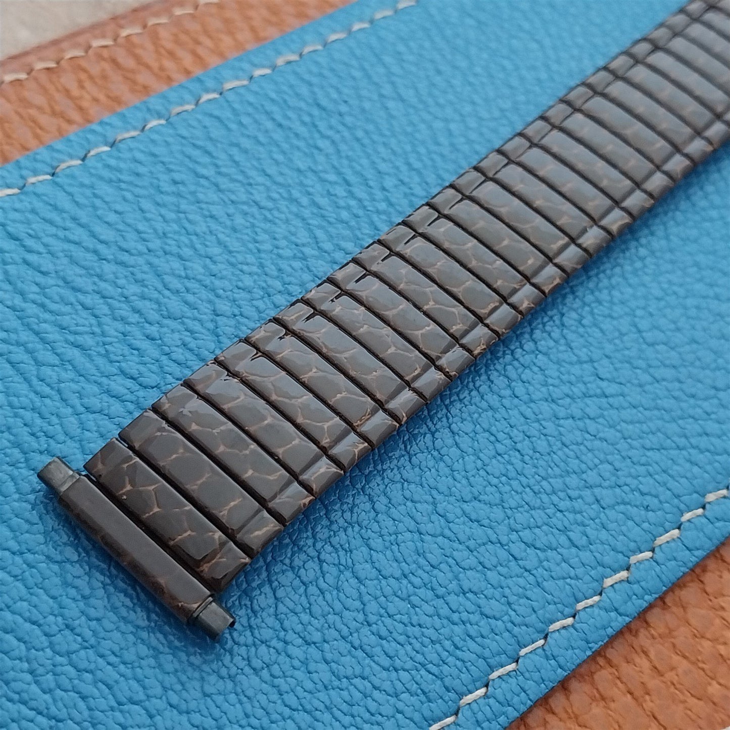16mm 18mm 20mm Speidel Snakeskin Enameled Classic Stretch Vintage Watch Band