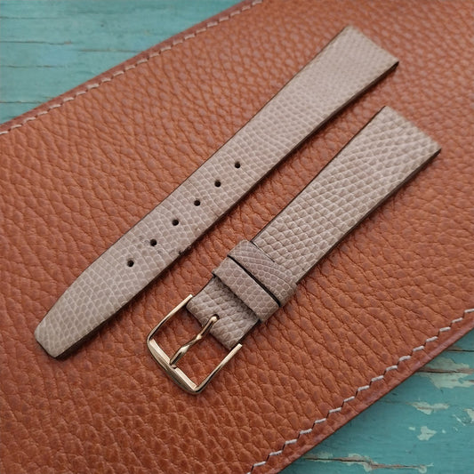 18mm Hadley Roma Natural Lizard nos Unused Vintage Watch Strap