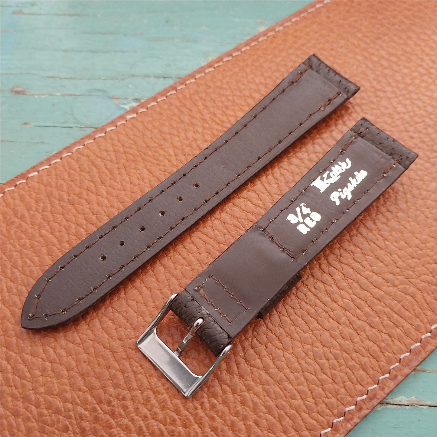 19mm Kalbe Pigskin Single-Keeper Classic Unused Vintage Watch Strap