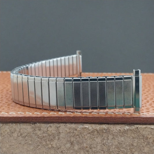17mm 18mm 19mm Kreisler Flexon Stainless Steel Unused 1980s Watch Band
