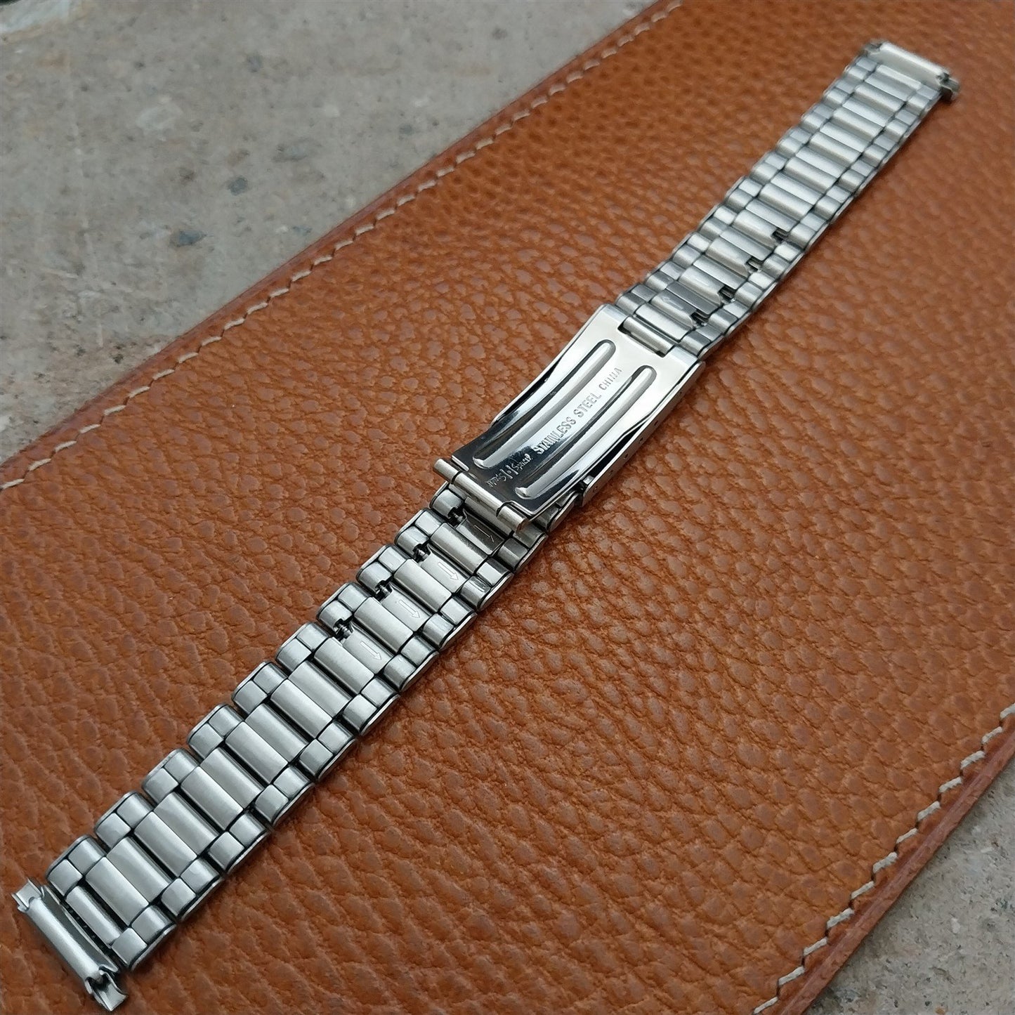 12mm 14mm 16mm Ladies Speidel Hirsch Stainless Steel Vintage Watch Band