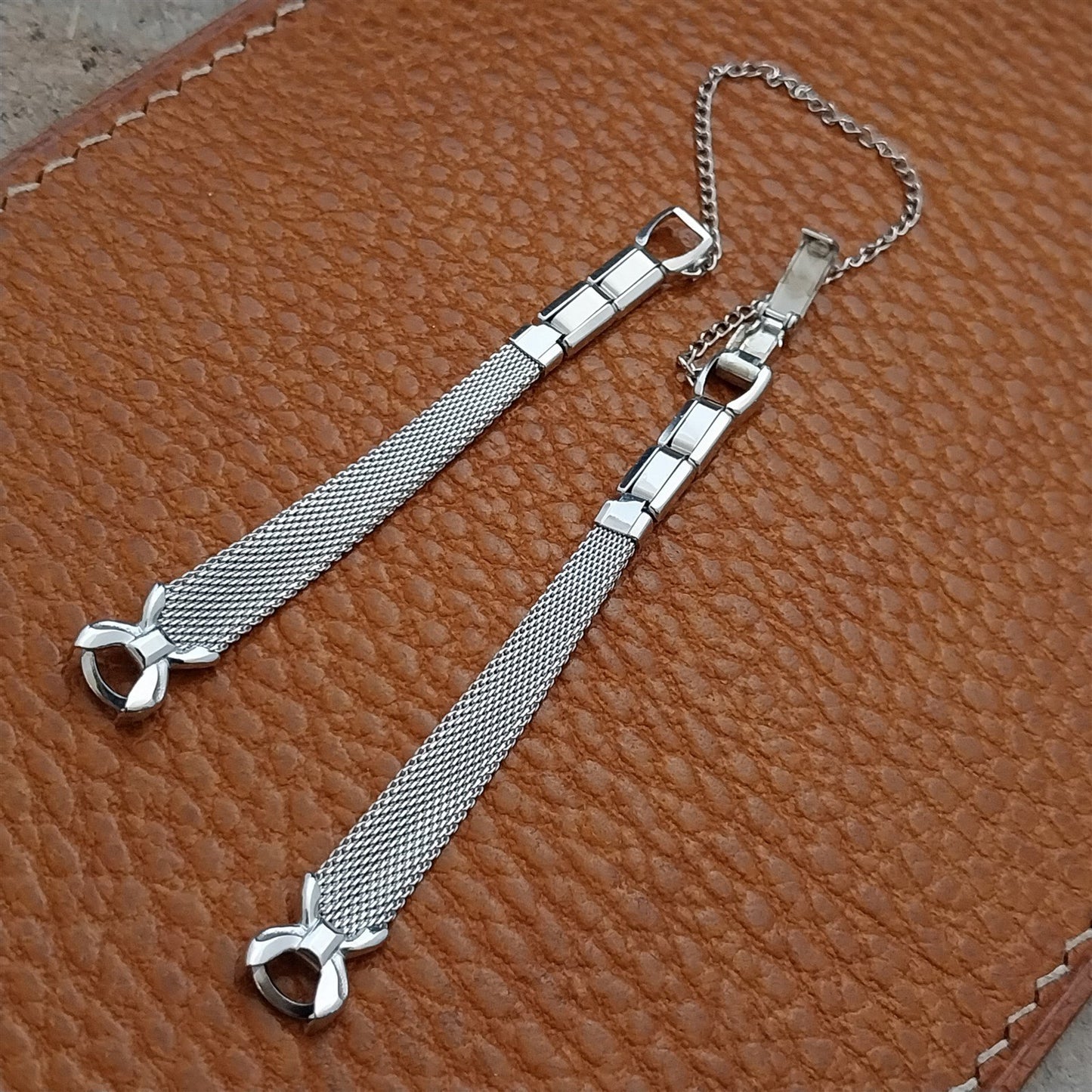 Ladies Speidel White Gold-Filled Mesh Unused 1960s Vintage Cocktail Watch Band