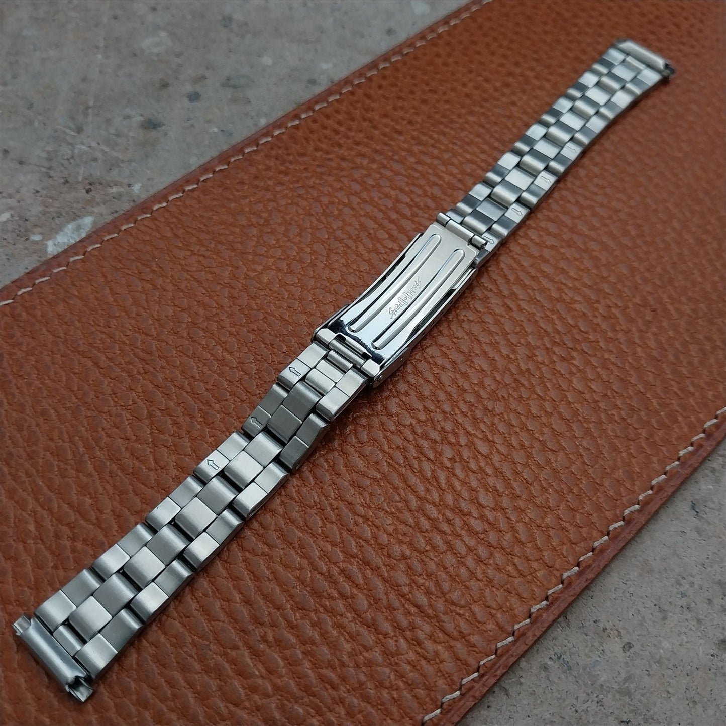 12mm 14mm 16mm Ladies Speidel Hirsch Stainless Steel Vintage Watch Band
