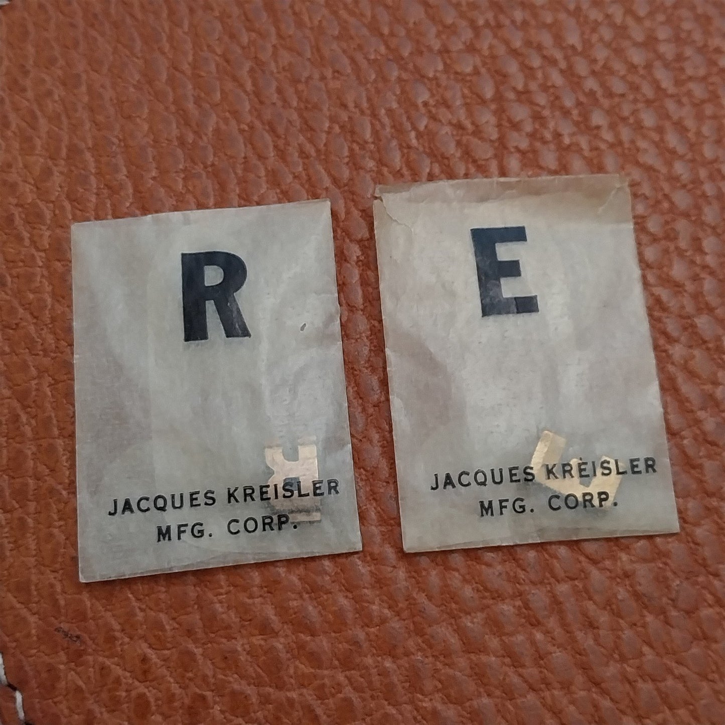 Vintage Kreisler Your Signet Unused Classic Watch Band Letters R & E
