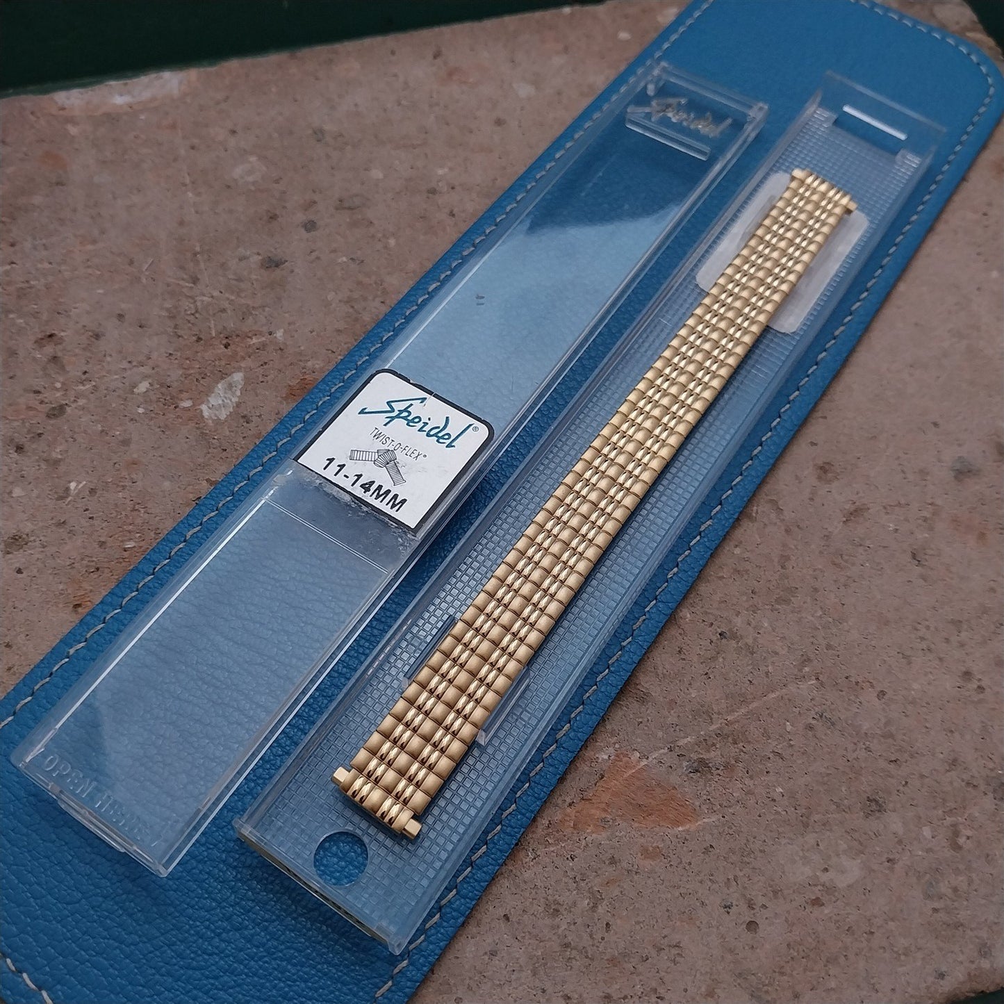 Vintage 11mm-14mm Ladies Speidel Gold Tone Unused Watch Band