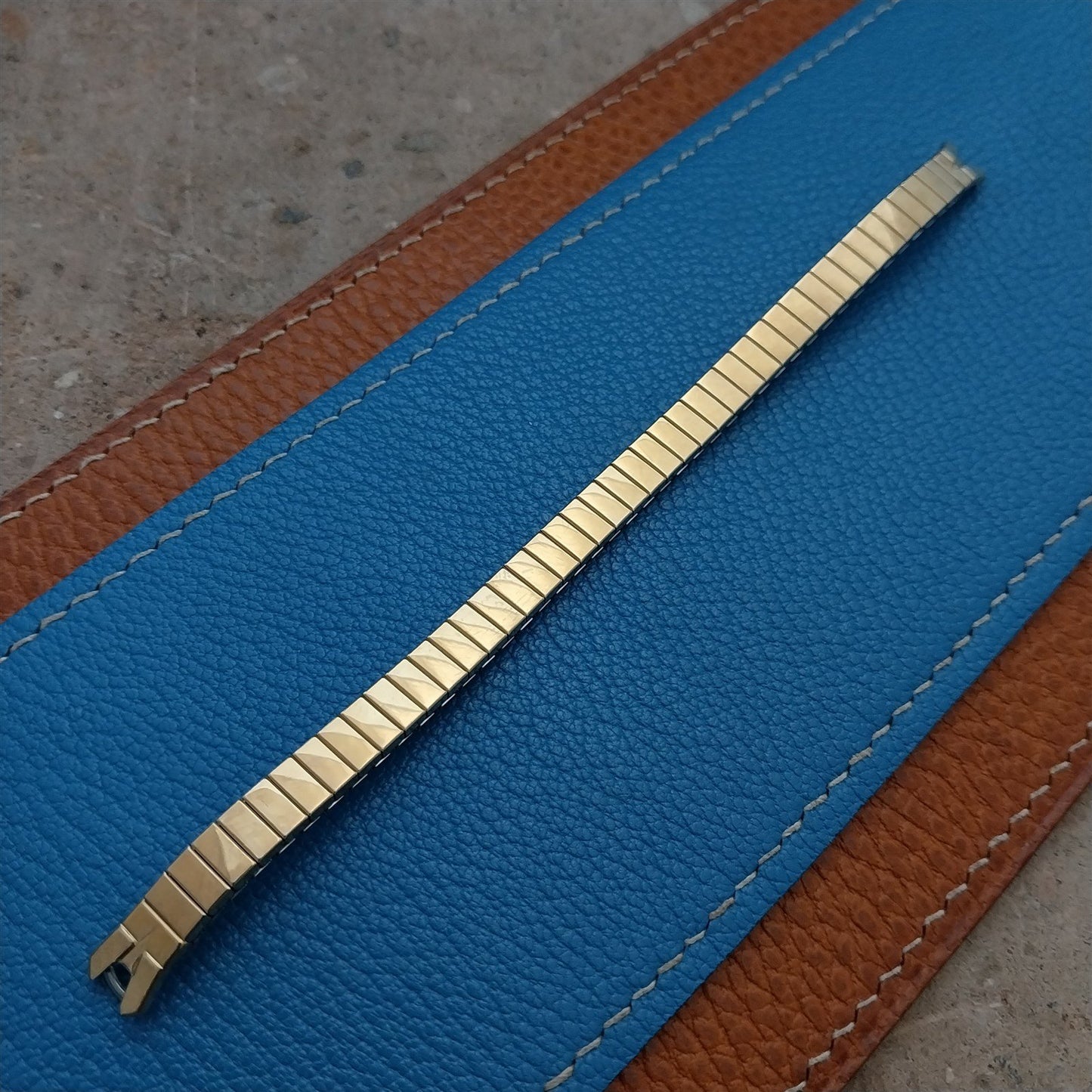 Yellow Gold-Tone Speidel Unused Vintage Cocktail Watch Band