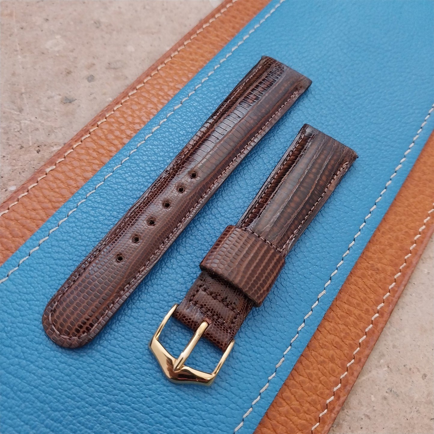 19mm JB Champion Tapered Lizard Unused nos 1960s Vintage Watch Strap
