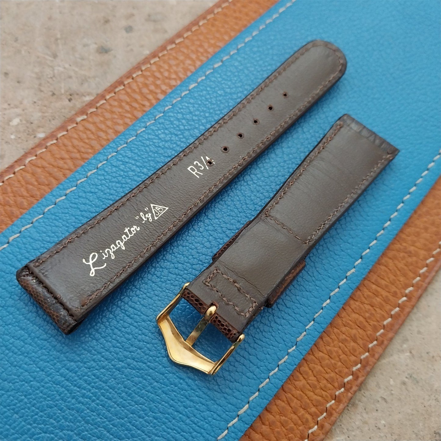 19mm JB Champion Tapered Lizard Unused nos 1960s Vintage Watch Strap