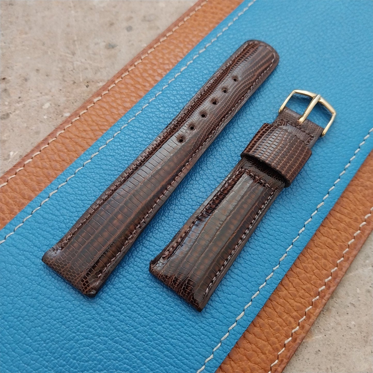 19mm JB Champion Tapered Lizard Unused nos 1960s Vintage Watch Strap