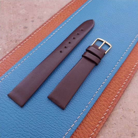 16mm Downing Brown Calf Leather Unused 1970s Vintage Watch Strap