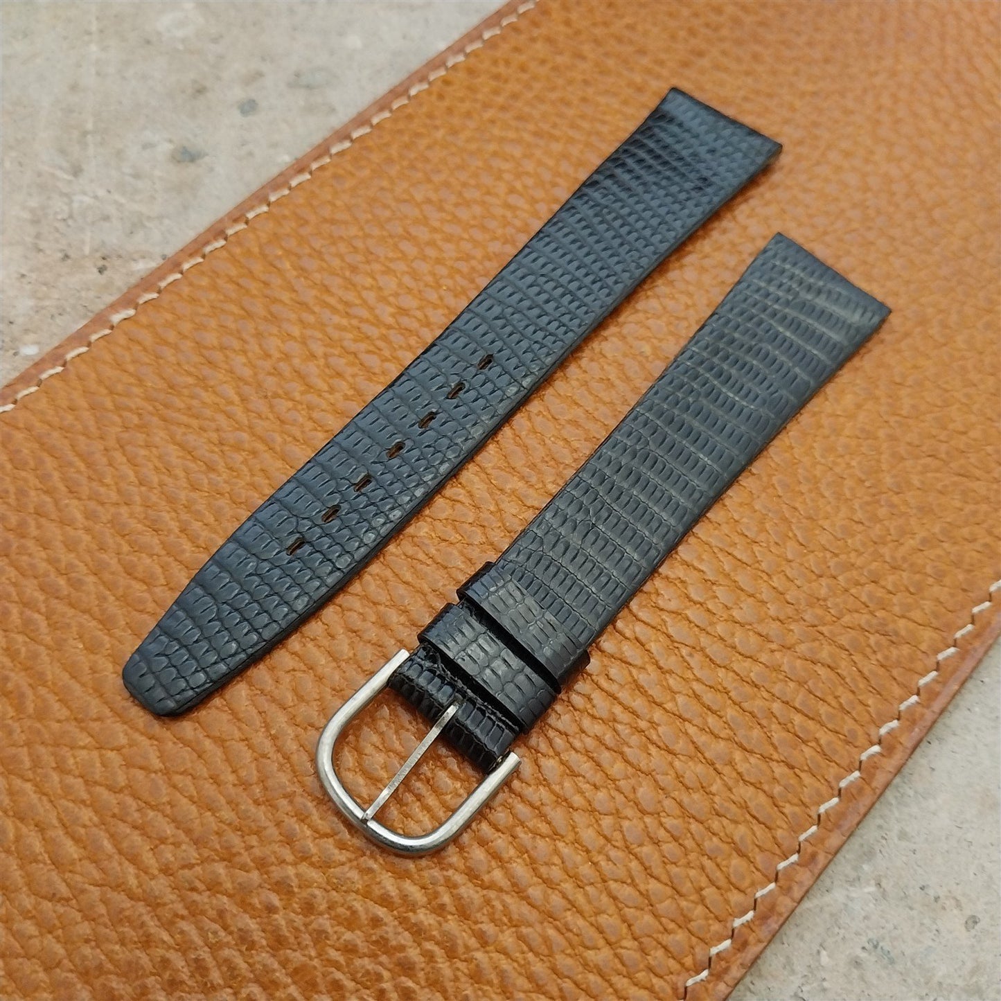19mm Hadley Roma Brown Lizard 19/14 Unused Vintage Watch Strap