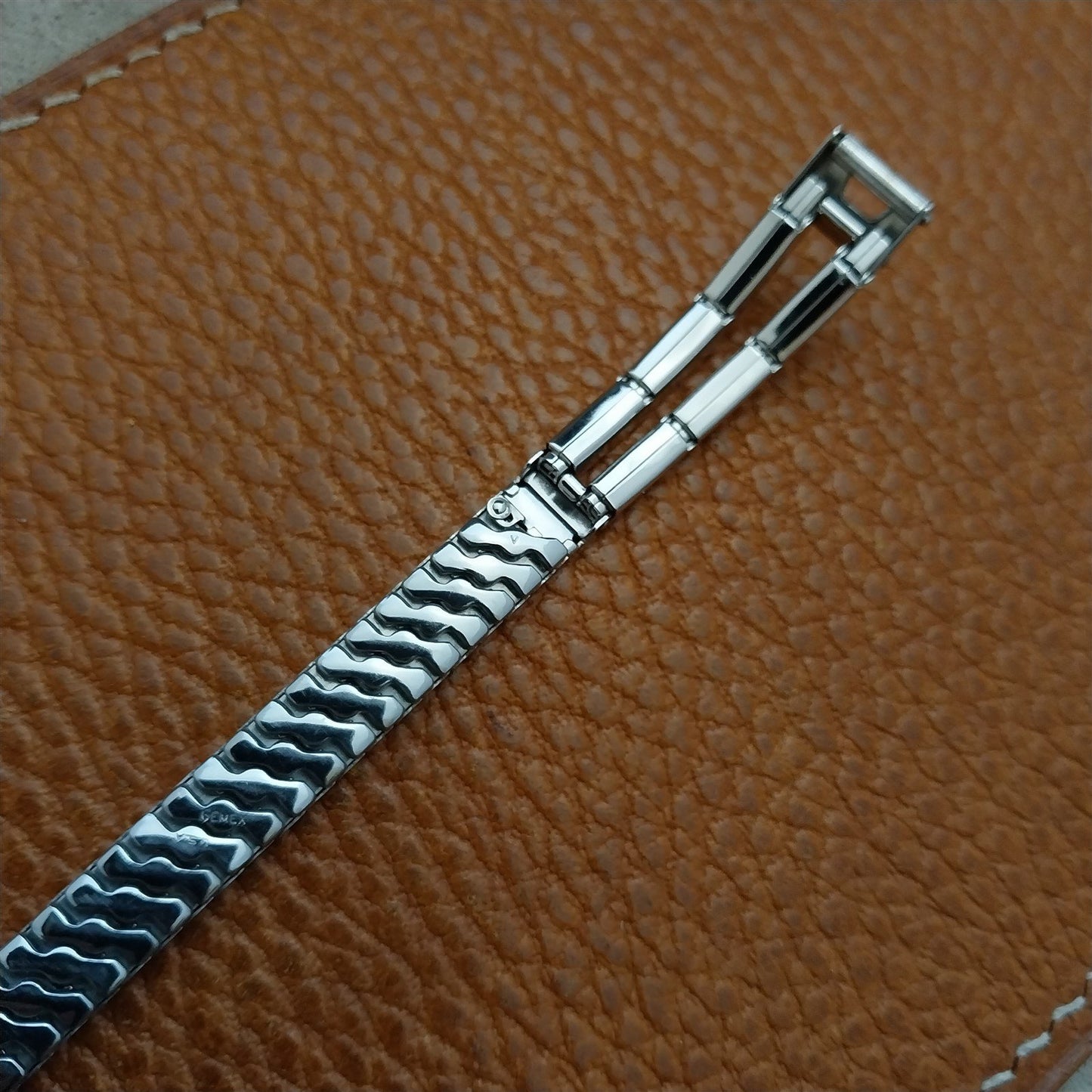 1950s 12k White Gold-Filled Gemex Tahiti Vintage Cocktail Watch Band