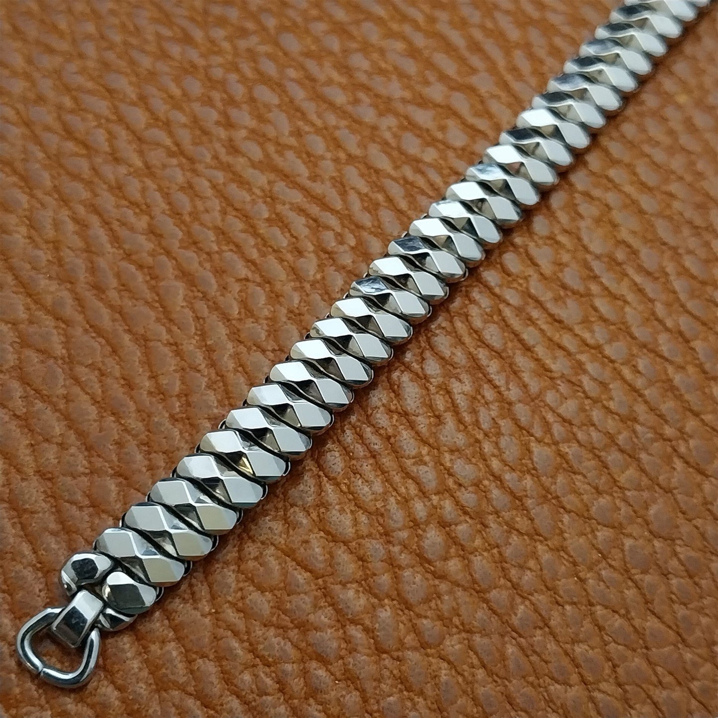 1950s White Gold-Filled Ladies Gemex Vintage Cocktail Watch Band