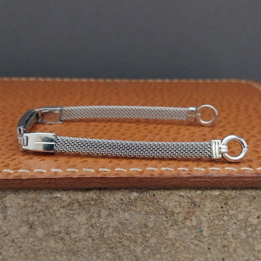 Vintage White Gold Filled Mesh Ladies Kestenmade Cocktail Watch Band
