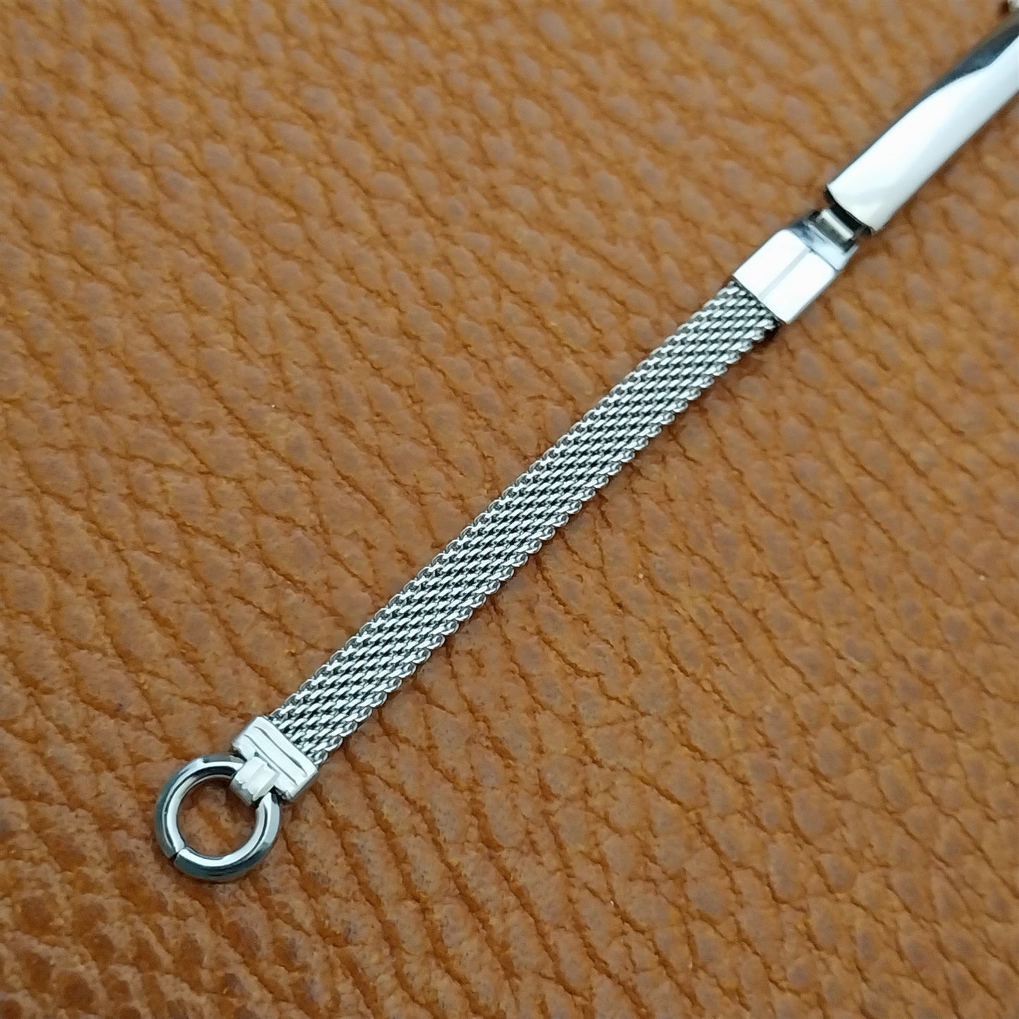 Vintage White Gold Filled Mesh Ladies Kestenmade Cocktail Watch Band