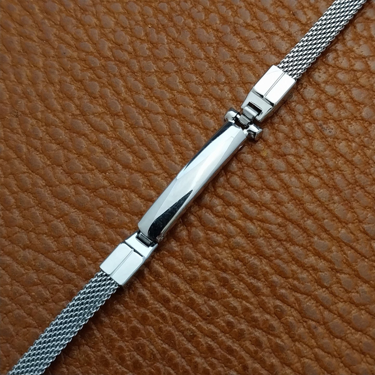 Vintage White Gold Filled Mesh Ladies Kestenmade Cocktail Watch Band