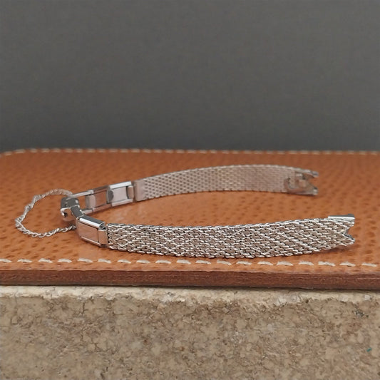 Classic Hadley White Gold RGP Mesh Ladies Vintage Cocktail Watch Band