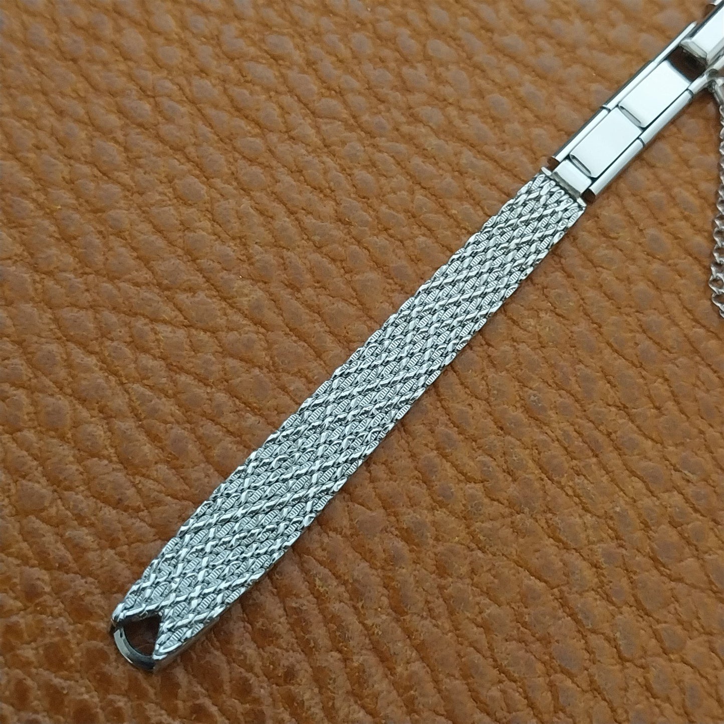 Classic Hadley White Gold RGP Mesh Ladies Vintage Cocktail Watch Band
