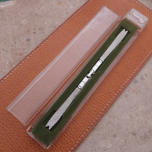 Classic Hadley White Gold RGP Mesh Ladies Vintage Cocktail Watch Band
