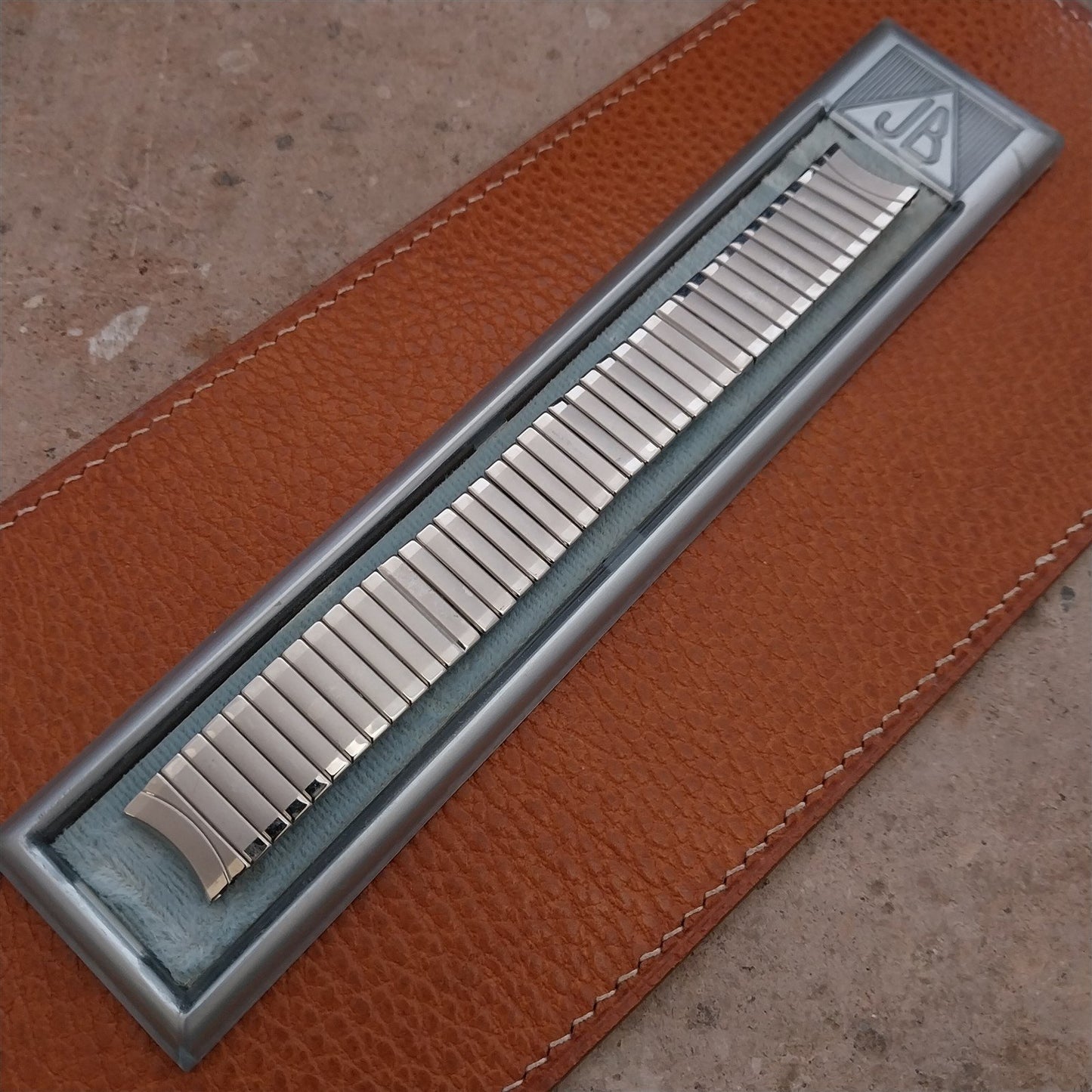 5/8" JB Champion Stainless Steel Expansion Unused 1950s Vintage Watch Band