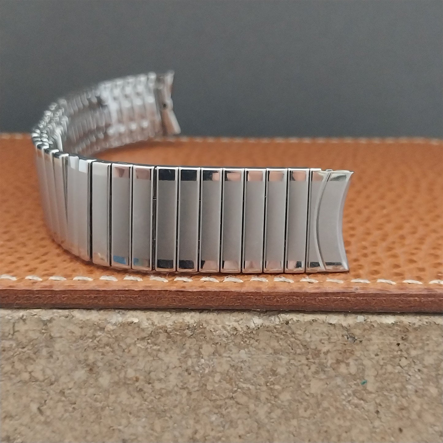 5/8" JB Champion Stainless Steel Expansion Unused 1950s Vintage Watch Band