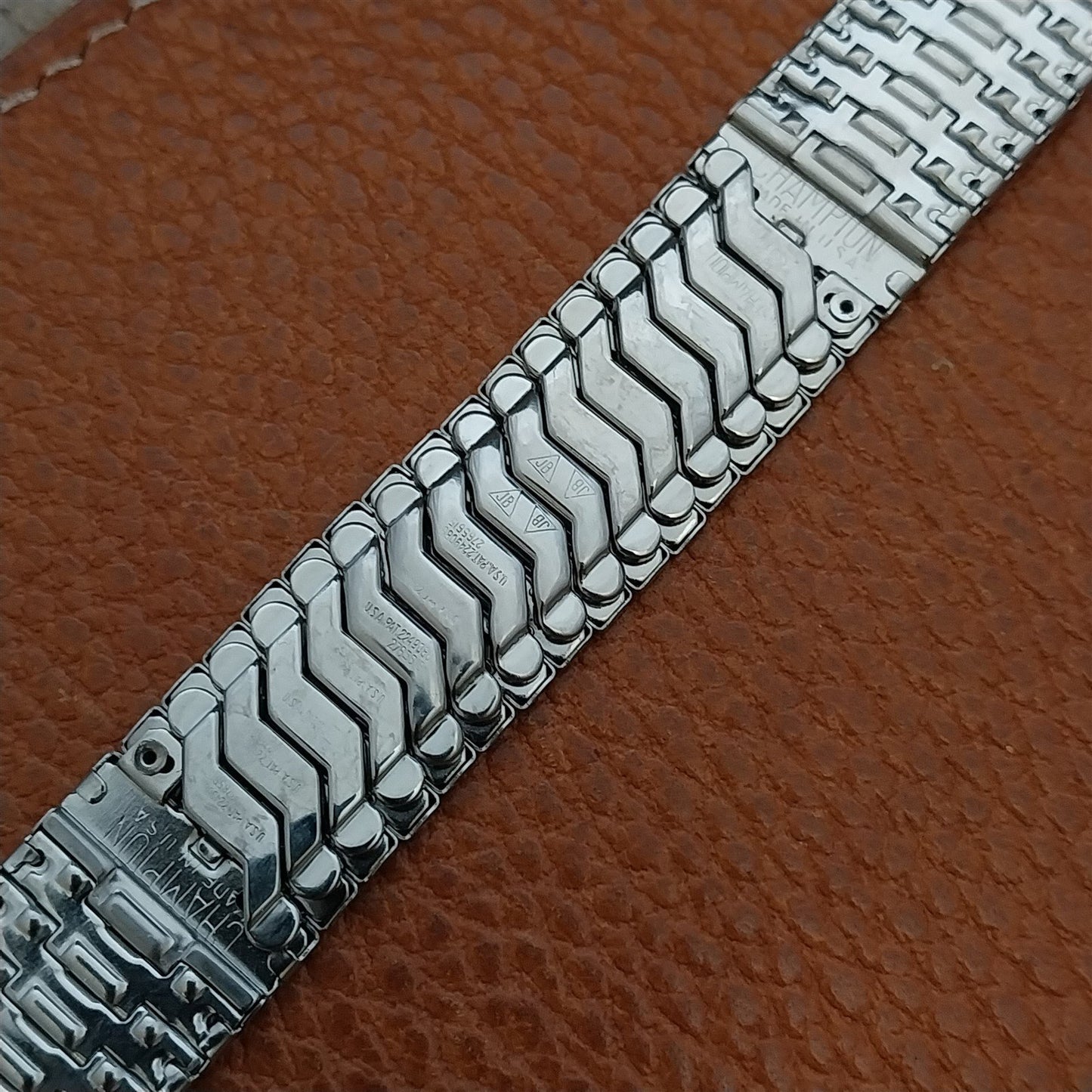 5/8" JB Champion Stainless Steel Expansion Unused 1950s Vintage Watch Band