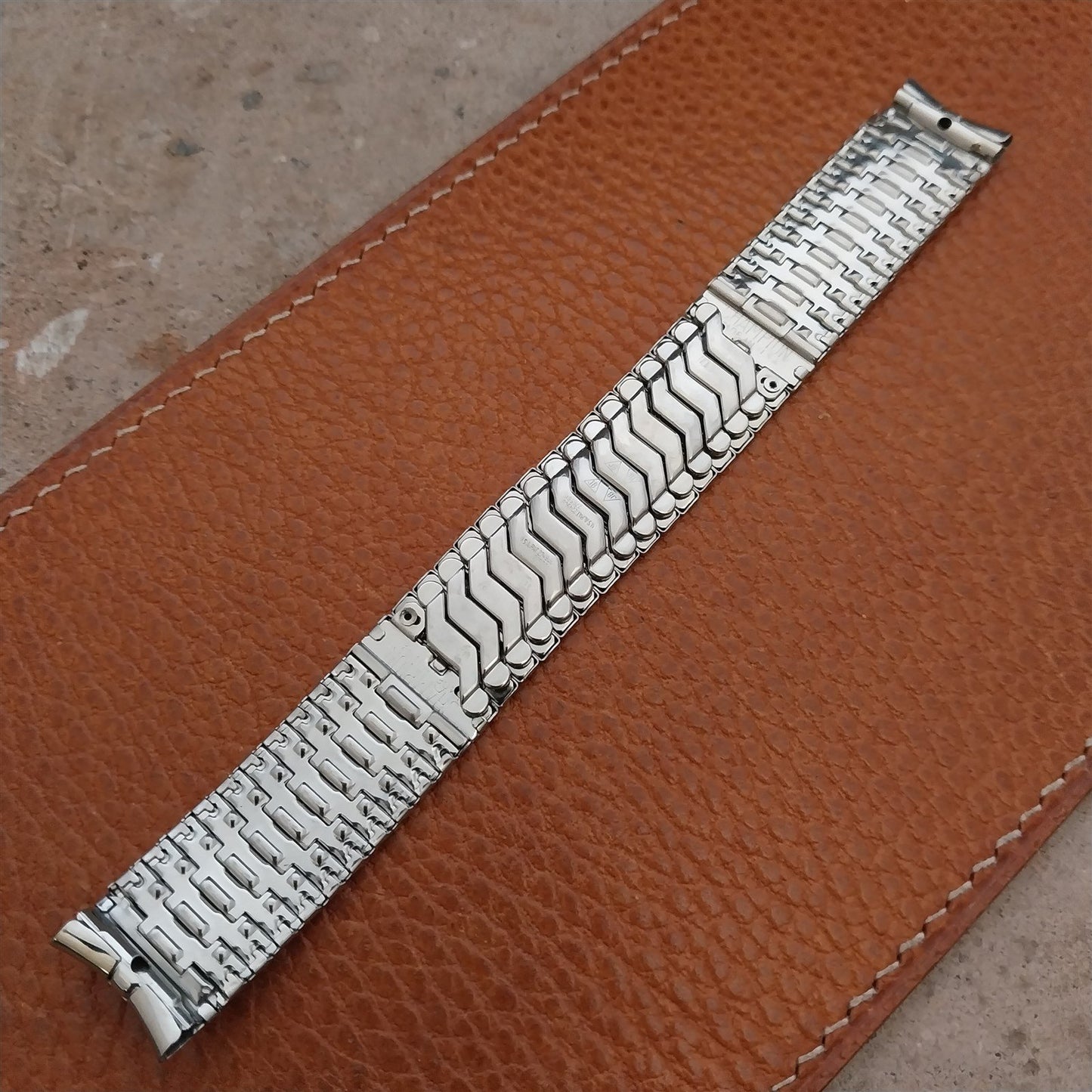 5/8" JB Champion Stainless Steel Expansion Unused 1950s Vintage Watch Band
