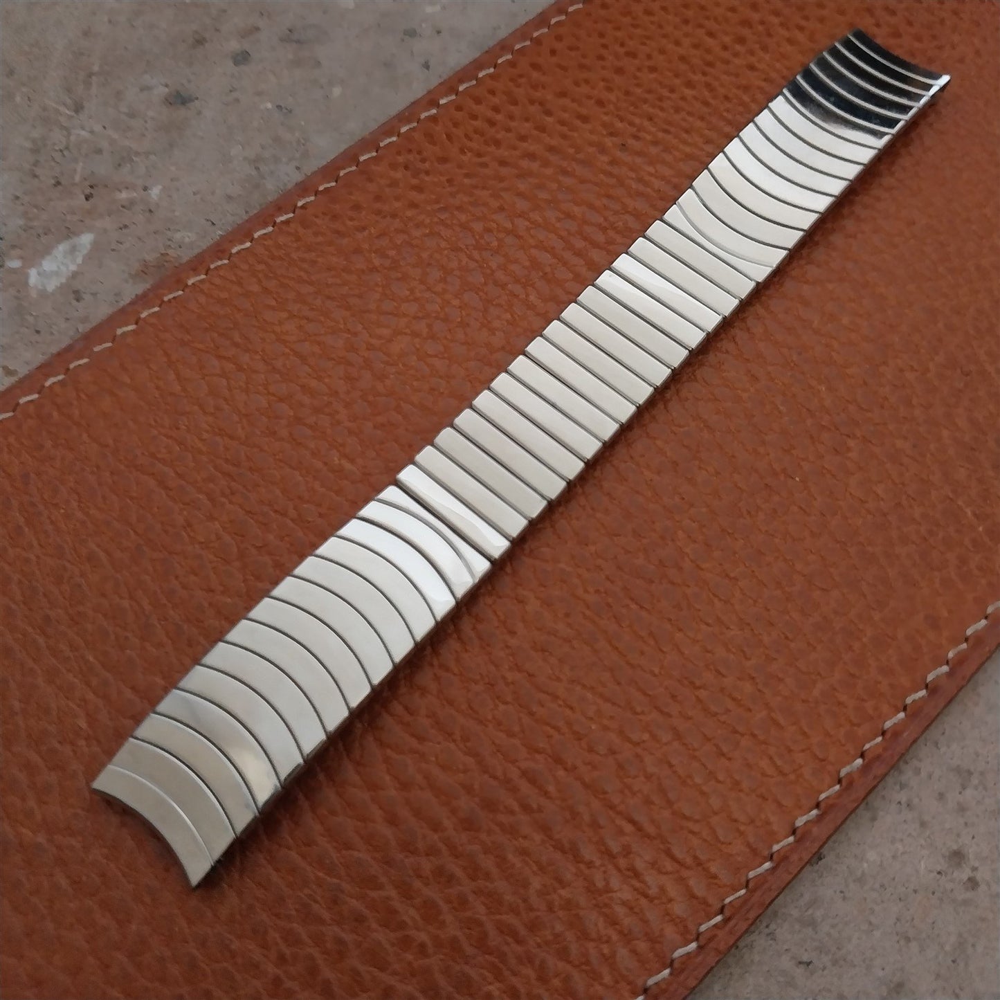 5/8" JB Champion Stainless Steel Expansion Unused 1960s Vintage Watch Band