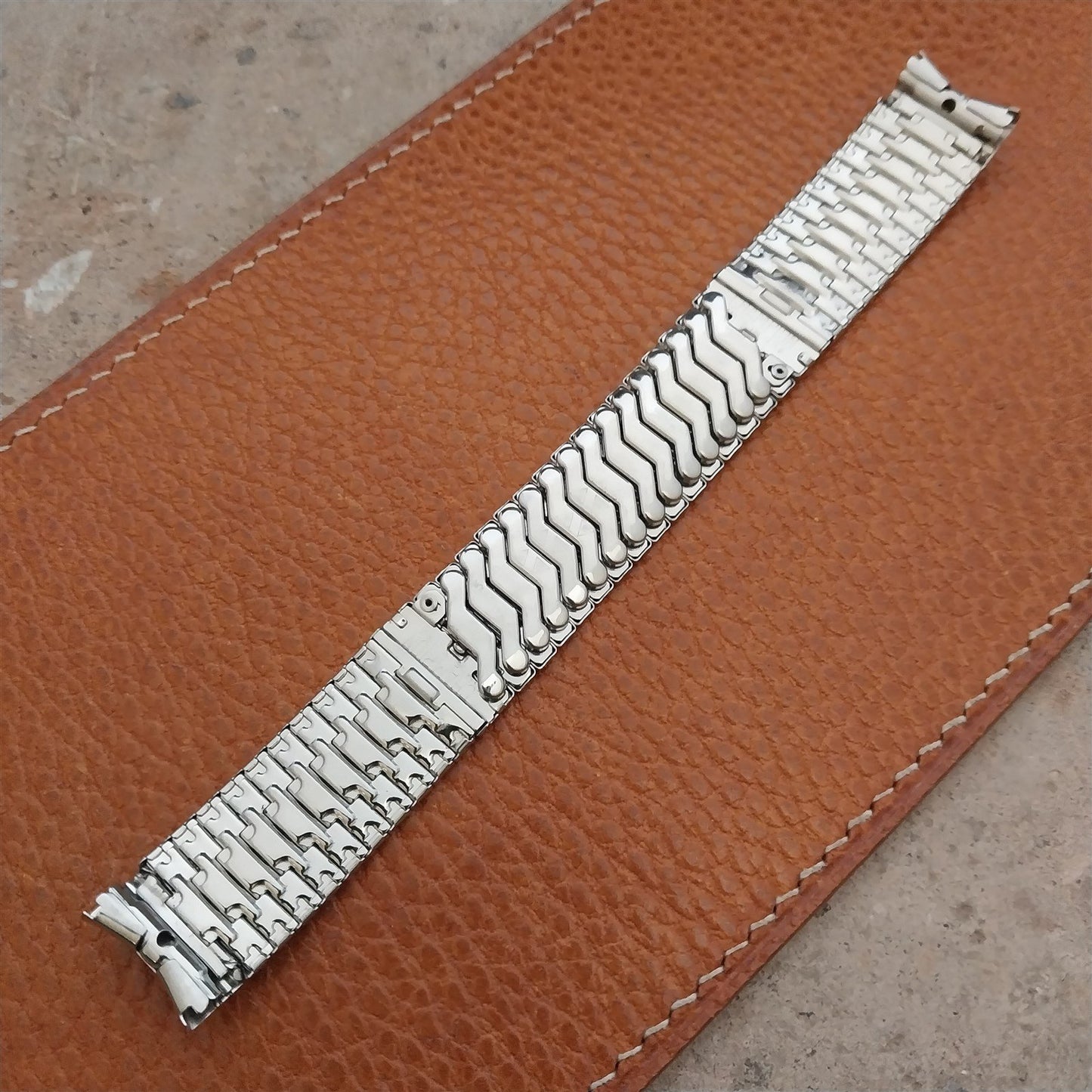 5/8" JB Champion Stainless Steel Expansion Unused 1960s Vintage Watch Band