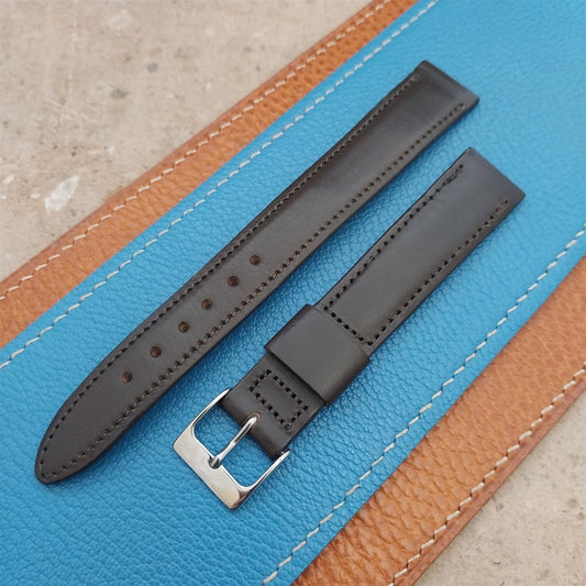 Vintage 17.6mm Long Mormac Tapered Calfskin 1960s Unused Vintage Watch Strap