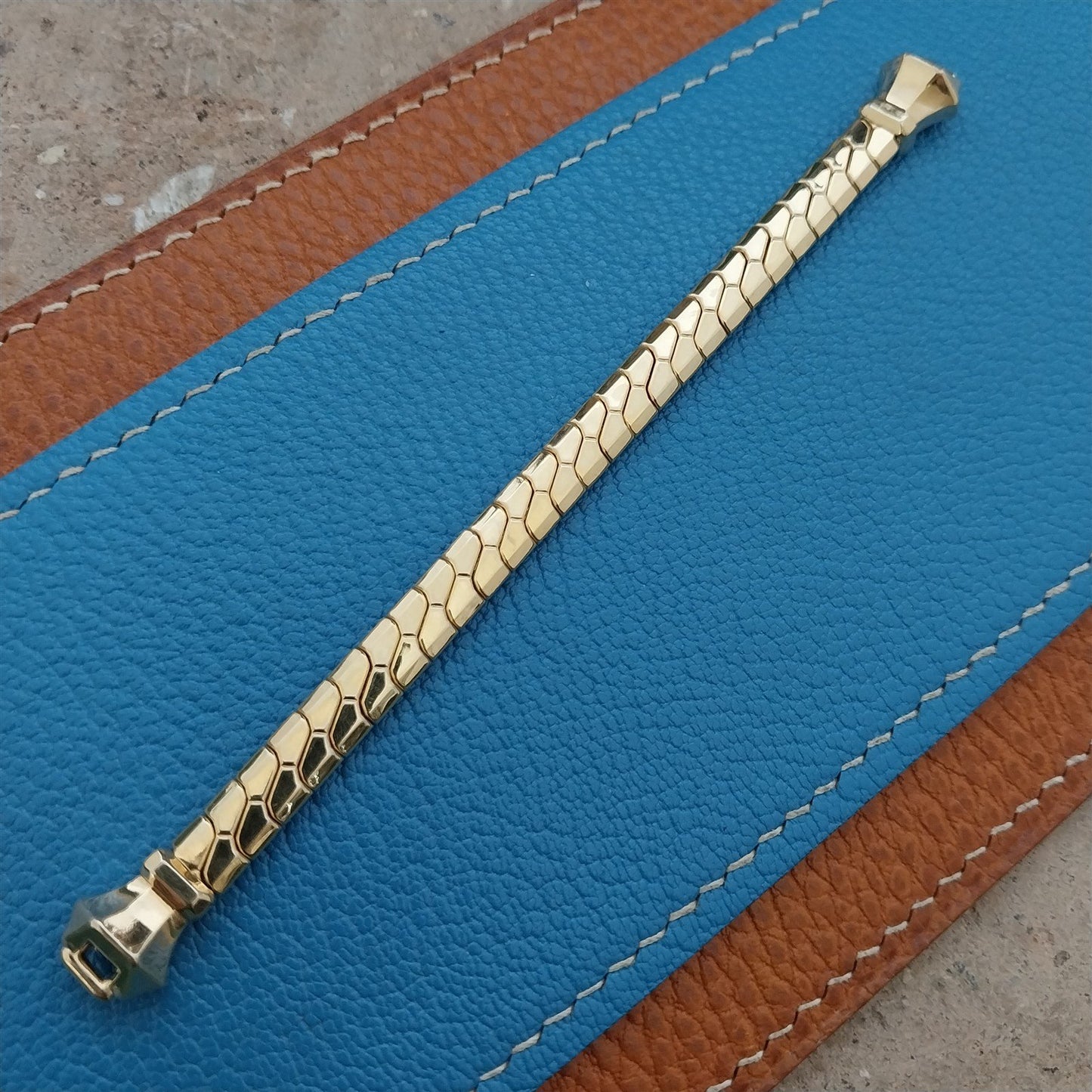 1947 Vintage Ladies Yellow Gold-Filled Speidel Unused Cocktail Watch Band